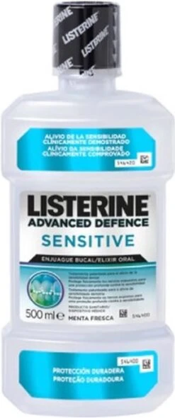 Listerine Advanced Defence Sensitive Mouthwash 500ml -Mode-Cosmetica Winkel 502x1200 1