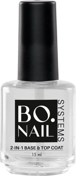 BO.NAIL SYSTEMS BO 2-in-1 Base & Top Coat 15ml