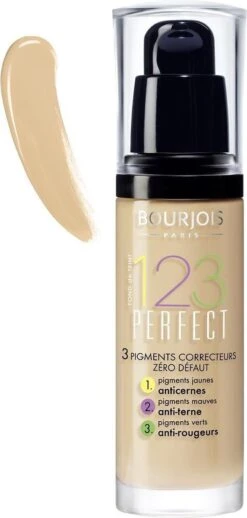 Bourjois 123 Perfect Foundation - 54 Beige Foncé -Mode-Cosmetica Winkel 572x1200
