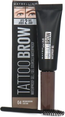 Maybelline Tattoo Brow Waterproof Wenkbrauwgel - 04 Medium Brown 31 Maybelline Tattoo Brow Waterproof Wenkbrauwgel - 04 Medium Brown -Mode-Cosmetica Winkel 663x1200 2