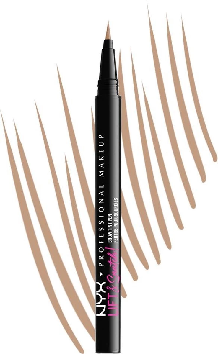 NYX Professional Makeup Lift & Snatch! Brow Tint Pen Wenkbrauwpotlood - Taupe 4 NYX Professional Makeup Lift & Snatch! Brow Tint Pen Wenkbrauwpotlood - Taupe - Afbeelding 2