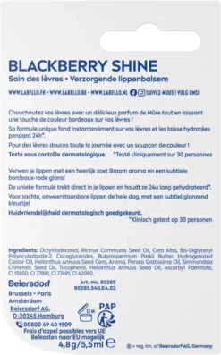 Labello Blackberry Shine - Lippenbalsem -Mode-Cosmetica Winkel 747x1200 1