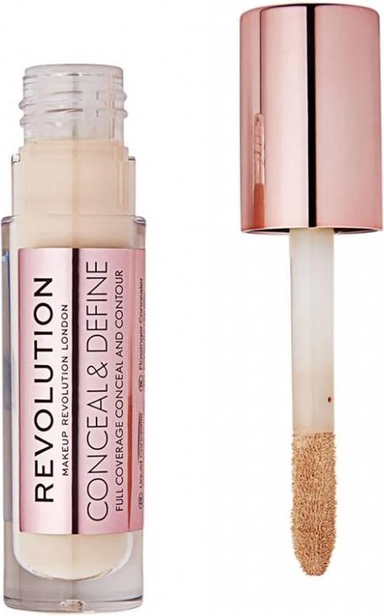 Makeup Revolution - (Conceal & Define Concealer) 3.4 Ml C3 5 Makeup Revolution - (Conceal & Define Concealer) 3.4 Ml C3 - Afbeelding 3