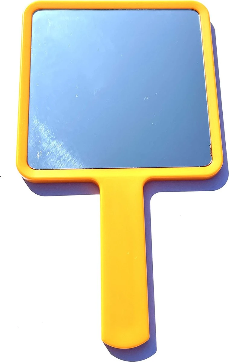 Merkloos Make-Up Spiegel / Handspiegel Met Handvat - Klein - Compact - Handzaam - 8,0 X 8,0 Cm Spiegeloppervlak - Oranje 3 Merkloos Make-Up Spiegel / Handspiegel Met Handvat - Klein - Compact - Handzaam - 8,0 X 8,0 Cm Spiegeloppervlak - Oranje