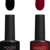 Moods Gellac - Pitch Black En By The Fireplace - Gellak - Midnight Kleuren - 2 X 15ML 2 Moods Gellac - Pitch Black En By The Fireplace - Gellak - Midnight Kleuren - 2 X 15ML -Mode-Cosmetica Winkel 773x1200 2