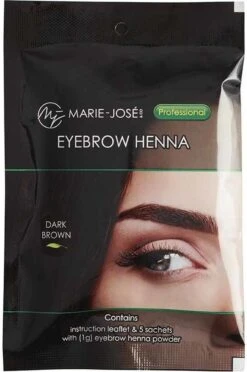 Henna Wenkbrauwverf Donkerbruin | Henna Brows |Geschikt Voor Minstens 25 Toepassingen