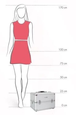 Veronica NAIL-PRODUCTS - Aluminium Koffer - Zilver - 3 Vaks - Draagriem En Afsluitbaar - Beautycase Voor Nagel, Pedicure, Manicure, Visagie, Make-up, Kapper Spullen. -Mode-Cosmetica Winkel 800x1200 10