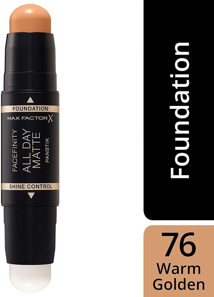 Max Factor Foundation Stick Facefinity All Day Matte Panstik 76 Warm Golden 6 Max Factor Foundation Stick Facefinity All Day Matte Panstik 76 Warm Golden - Afbeelding 4