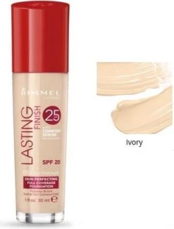 Rimmel London Lasting Finish Foundation - 100 Ivory -Mode-Cosmetica Winkel 909x1200