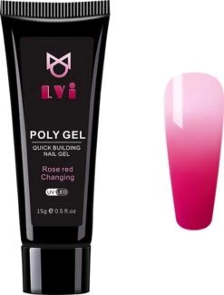 Elvi Polygel Starterskit - Complete Set Inc. USB UV/Led Mini Lamp-Nagelverlenging- Polygel 6 X 15g Perfecte Kleuren Roze - Polyacryl UV Nagellak-Quick Extension Temperature Color Changing UV Gel Pink -Mode-Cosmetica Winkel 912x1200 1