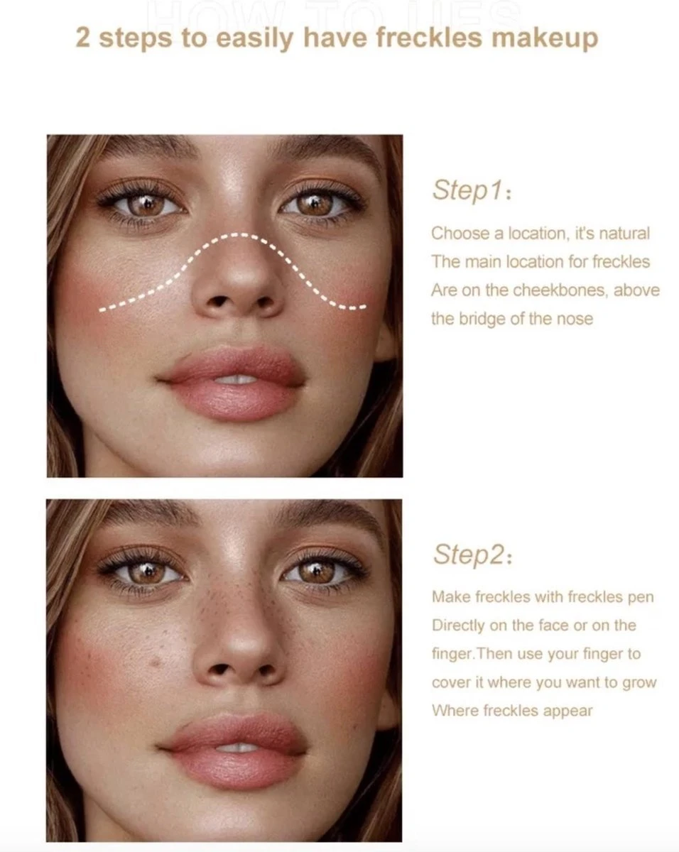 Palm QIC Freckle Pen - Sproetjes Pen - Freckle Pen - Freckles - Licht Bruin 4 Palm QIC Freckle Pen - Sproetjes Pen - Freckle Pen - Freckles - Licht Bruin - Afbeelding 2