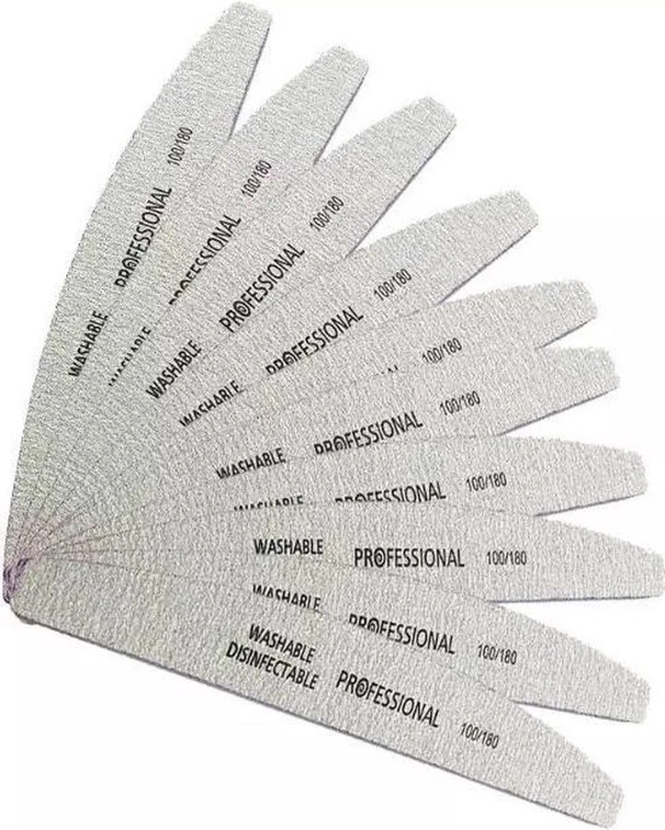 Merkloos Professionele EVA Nagelvijlen | 100/180 Grit | Nagelvijl Set Van 10 Stuks Voor Acryl En Gelnagels 3 Merkloos Professionele EVA Nagelvijlen | 100/180 Grit | Nagelvijl Set Van 10 Stuks Voor Acryl En Gelnagels