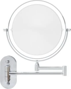 360° Draaibaar LED Scheerspiegel Met 5X Vergroting - 3 Lichtstanden - Dimstanden - Badkamerspiegel Met Natuurlijk Licht - Make-up Spiegel - Draadloos - Werkt Op Batterijen -Mode-Cosmetica Winkel 970x1200 2